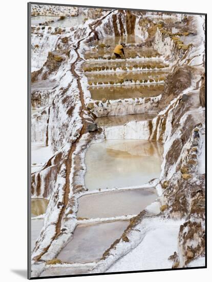 Salt Ponds, Maras, Peru-Diane Johnson-Mounted Photographic Print