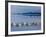 Salt Pyramids Wait for the Sun in a Flooded Salf Flat in Uyuni,-Sergio Ballivian-Framed Photographic Print