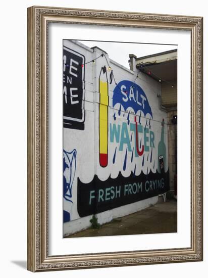 Salt Water-Banksy-Framed Giclee Print