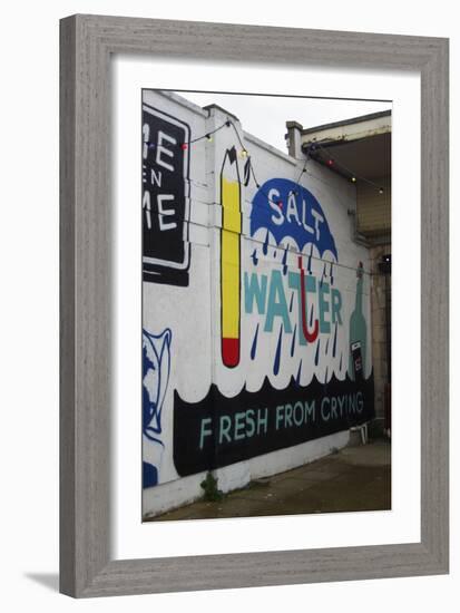 Salt Water-Banksy-Framed Giclee Print