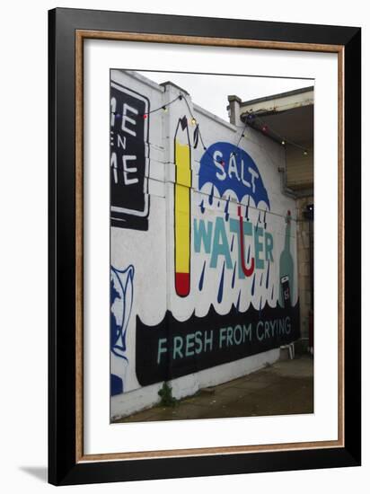 Salt Water-Banksy-Framed Giclee Print