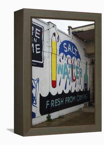 Salt Water-Banksy-Framed Premier Image Canvas