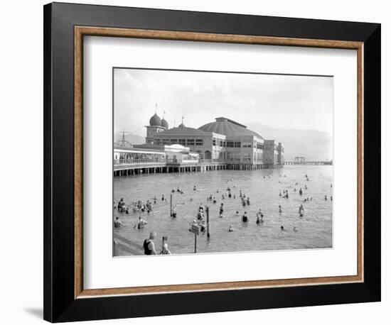 Saltair - Pavilion, C.1925-30 (B/W Photo)-George Lytle Beam-Framed Giclee Print