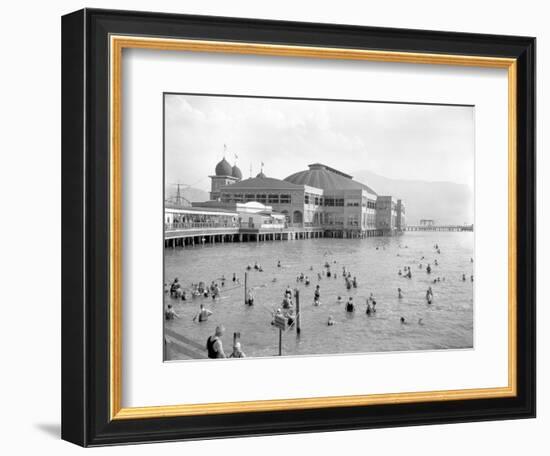 Saltair - Pavilion, C.1925-30 (B/W Photo)-George Lytle Beam-Framed Giclee Print