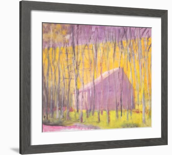 Saltbox Barn, 2002-Wolf Kahn-Framed Art Print