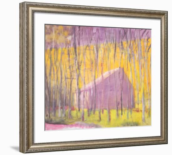 Saltbox Barn, 2002-Wolf Kahn-Framed Art Print