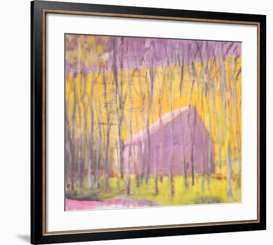 Saltbox Barn, 2002-Wolf Kahn-Framed Art Print