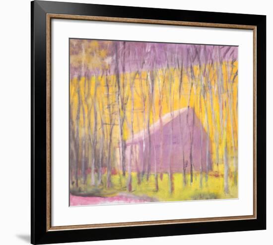 Saltbox Barn, 2002-Wolf Kahn-Framed Art Print