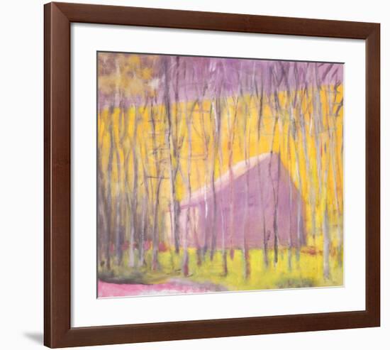 Saltbox Barn, 2002-Wolf Kahn-Framed Art Print