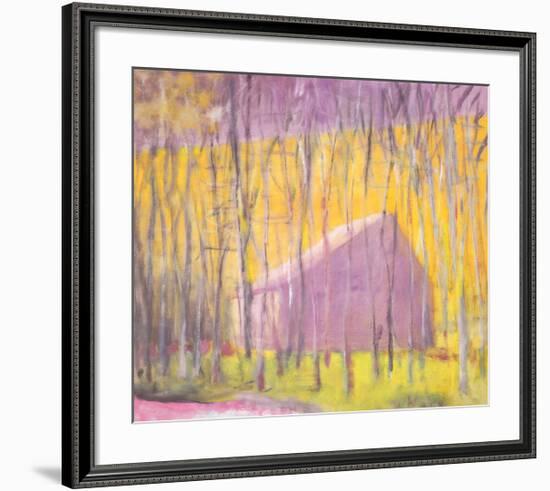 Saltbox Barn, 2002-Wolf Kahn-Framed Art Print