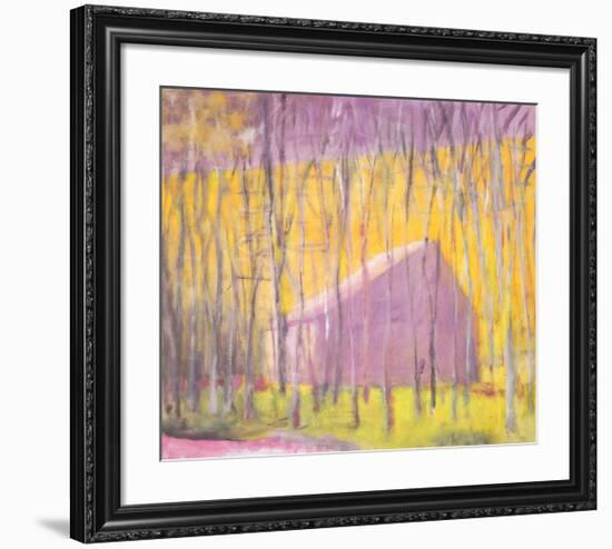 Saltbox Barn, 2002-Wolf Kahn-Framed Art Print