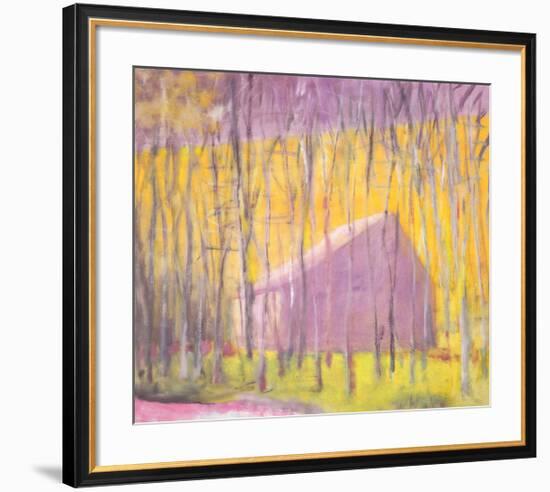 Saltbox Barn, 2002-Wolf Kahn-Framed Art Print