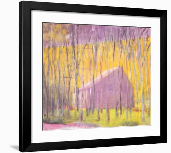 Saltbox Barn, 2002-Wolf Kahn-Framed Art Print