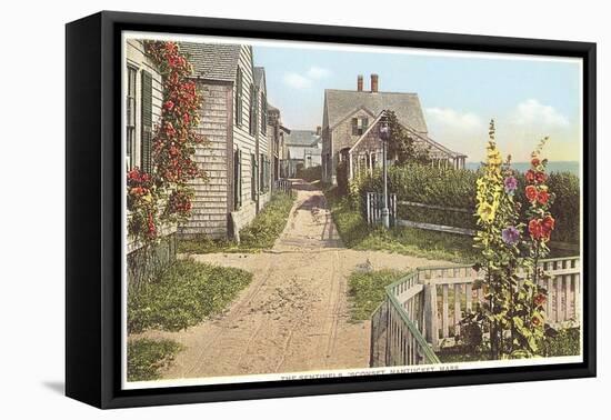 Saltbox Houses, Siasconset, Nantucket, Massachusetts-null-Framed Stretched Canvas