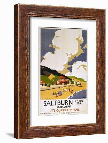 Saltburn Yorkshire-null-Framed Art Print