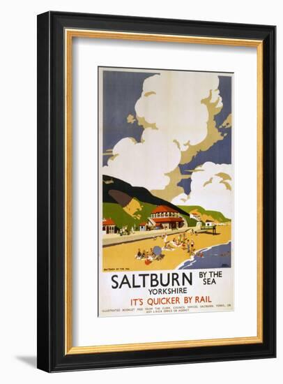 Saltburn Yorkshire-null-Framed Art Print