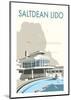 Saltdean Lido - Dave Thompson Contemporary Travel Print-Dave Thompson-Mounted Giclee Print