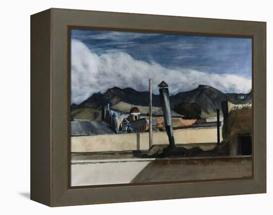 Saltillo Rooftops-Edward Hopper-Framed Premier Image Canvas