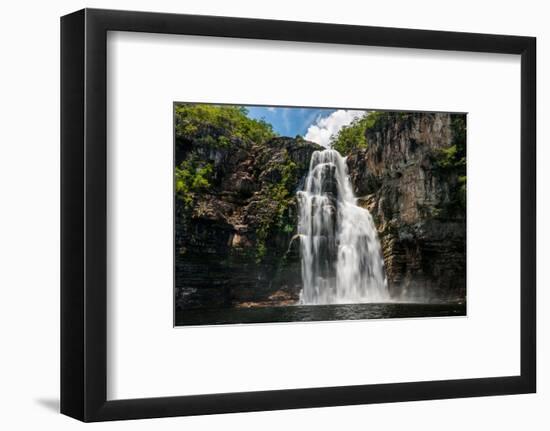 Salto 80M Waterfall in Chapada Dos Veadeiros National Park, Goias, Brazil-Vitor Marigo-Framed Photographic Print