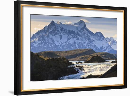 Salto Chico and Cordillera Del Paine, Torres Del Paine National Park, Patagonia-Eleanor Scriven-Framed Photographic Print