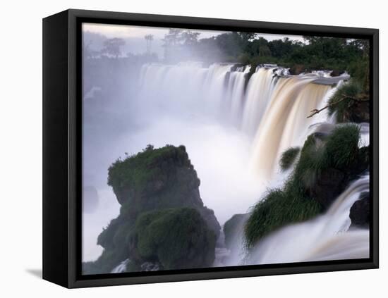 Saltos San Martin, Iguazu Falls, Argentina-Walter Bibikow-Framed Premier Image Canvas