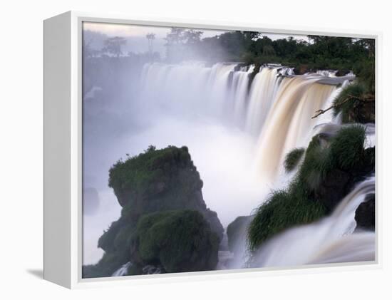 Saltos San Martin, Iguazu Falls, Argentina-Walter Bibikow-Framed Premier Image Canvas