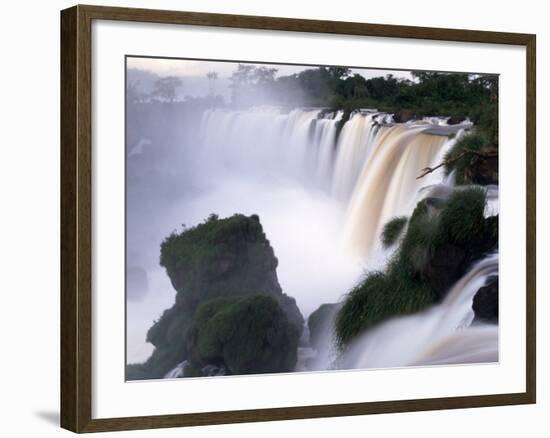 Saltos San Martin, Iguazu Falls, Argentina-Walter Bibikow-Framed Photographic Print