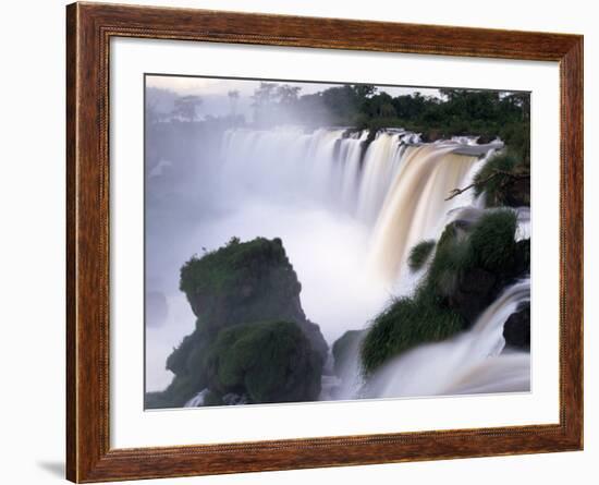 Saltos San Martin, Iguazu Falls, Argentina-Walter Bibikow-Framed Photographic Print