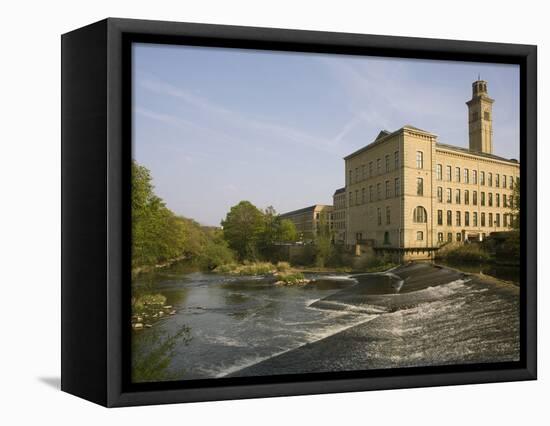 Salts Mill, UNESCO World Heritage Site, Saltaire, Near Bradford, Yorkshire, England, United Kingdom-Rolf Richardson-Framed Premier Image Canvas