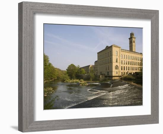 Salts Mill, UNESCO World Heritage Site, Saltaire, Near Bradford, Yorkshire, England, United Kingdom-Rolf Richardson-Framed Photographic Print