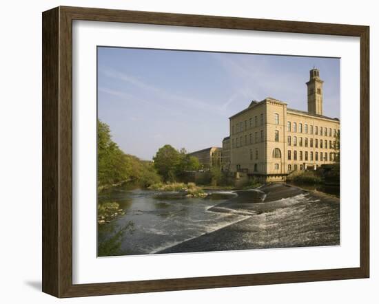 Salts Mill, UNESCO World Heritage Site, Saltaire, Near Bradford, Yorkshire, England, United Kingdom-Rolf Richardson-Framed Photographic Print