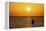 Saltwater fishing in Laguna Madre (bay) at sunrise.-Larry Ditto-Framed Premier Image Canvas