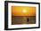 Saltwater fishing in Laguna Madre (bay) at sunrise.-Larry Ditto-Framed Photographic Print