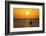 Saltwater fishing in Laguna Madre (bay) at sunrise.-Larry Ditto-Framed Photographic Print