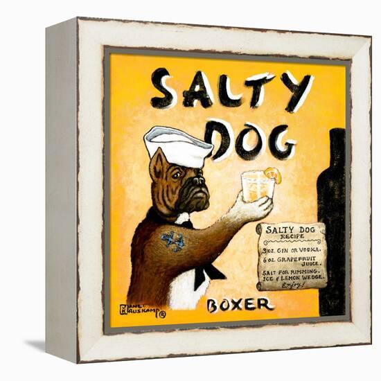 Salty Dog-Janet Kruskamp-Framed Stretched Canvas