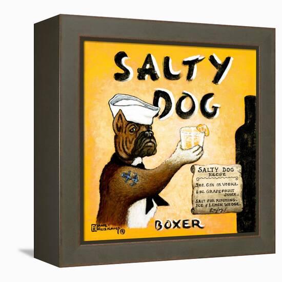 Salty Dog-Janet Kruskamp-Framed Stretched Canvas