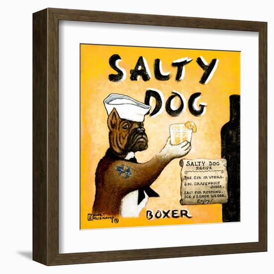 Salty Dog-Janet Kruskamp-Framed Art Print