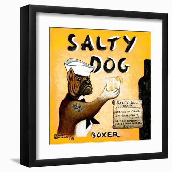 Salty Dog-Janet Kruskamp-Framed Art Print