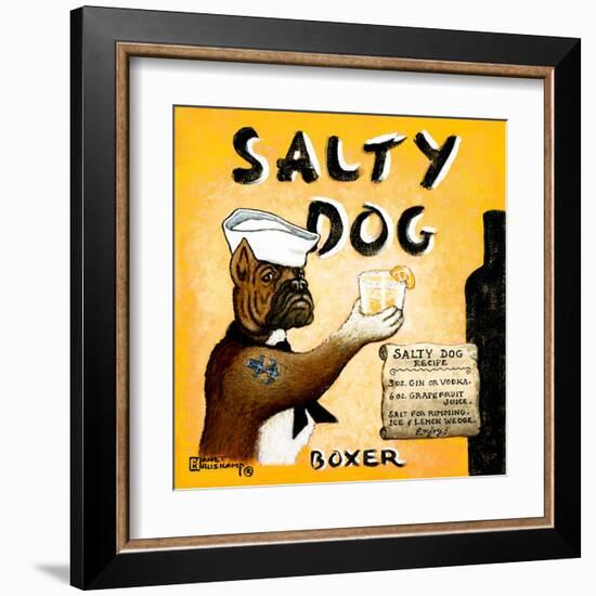 Salty Dog-Janet Kruskamp-Framed Art Print