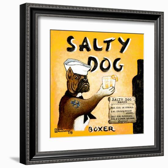 Salty Dog-Janet Kruskamp-Framed Art Print