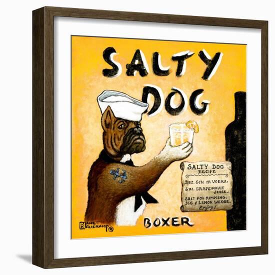 Salty Dog-Janet Kruskamp-Framed Art Print