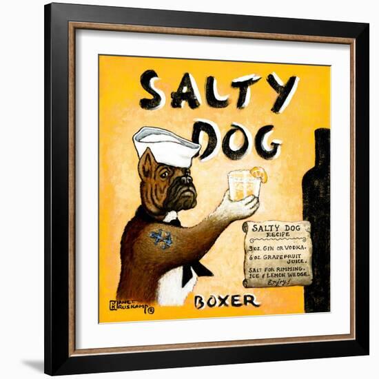 Salty Dog-Janet Kruskamp-Framed Art Print