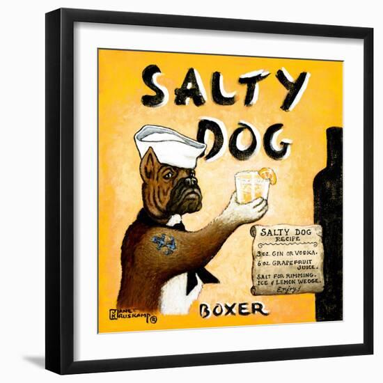 Salty Dog-Janet Kruskamp-Framed Art Print