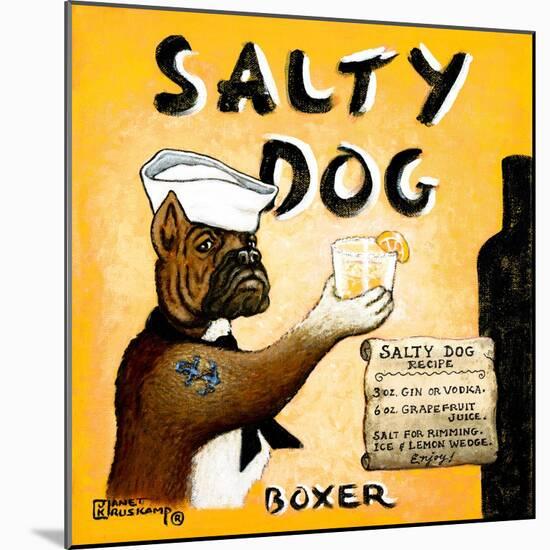 Salty Dog-Janet Kruskamp-Mounted Art Print