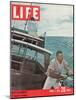Salty Excitement of Ocean Fishing, April 7, 1961-George Silk-Mounted Photographic Print