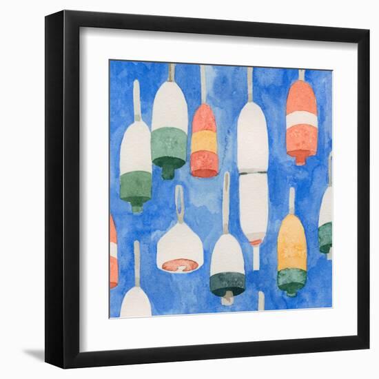 Salty Ocean Buoys I-Emma Caroline-Framed Art Print