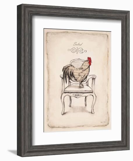 Salud Chick-Emily Adams-Framed Art Print