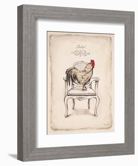 Salud Chick-Emily Adams-Framed Art Print