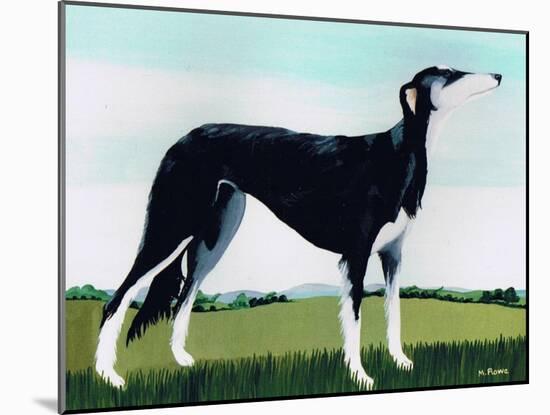 Saluki Cross, 1991-Maggie Rowe-Mounted Giclee Print