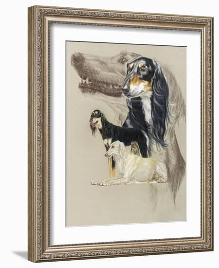 Saluki-Barbara Keith-Framed Giclee Print